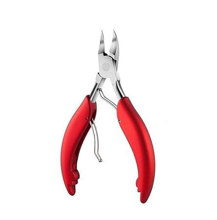 VIEEL Precision Toenail Clippers for Thick or Ingrown Toenails - Thick Nails,Chiropodist Style Toenail Nipper, Nail Clippers for Thick or Fungus Toe nails, with Soft Rubber Handle